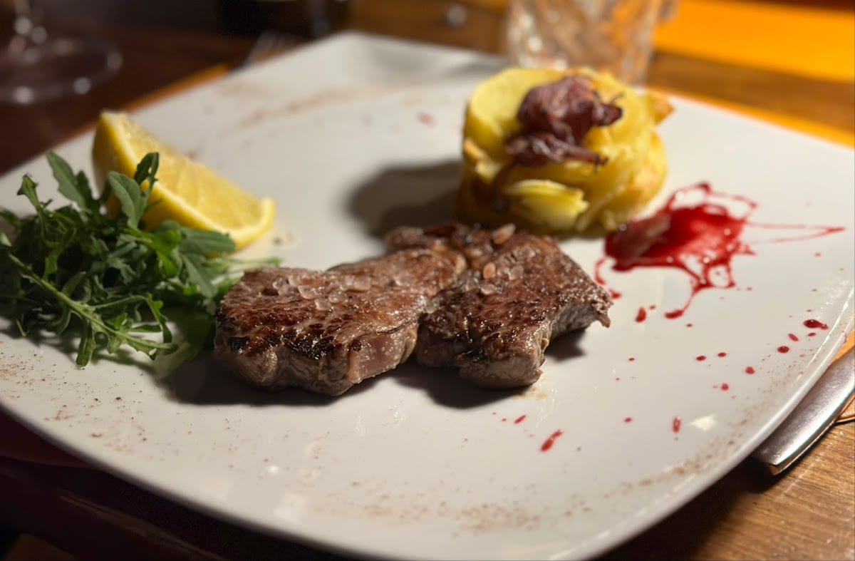 Tagliata di manzo con contorno